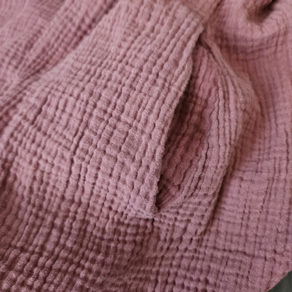 Rhythm. Camille Rust Brown Cotton Romper Size XL - Picture 7 of 10